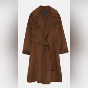 Zara Toffee Brown Wrap Coat
